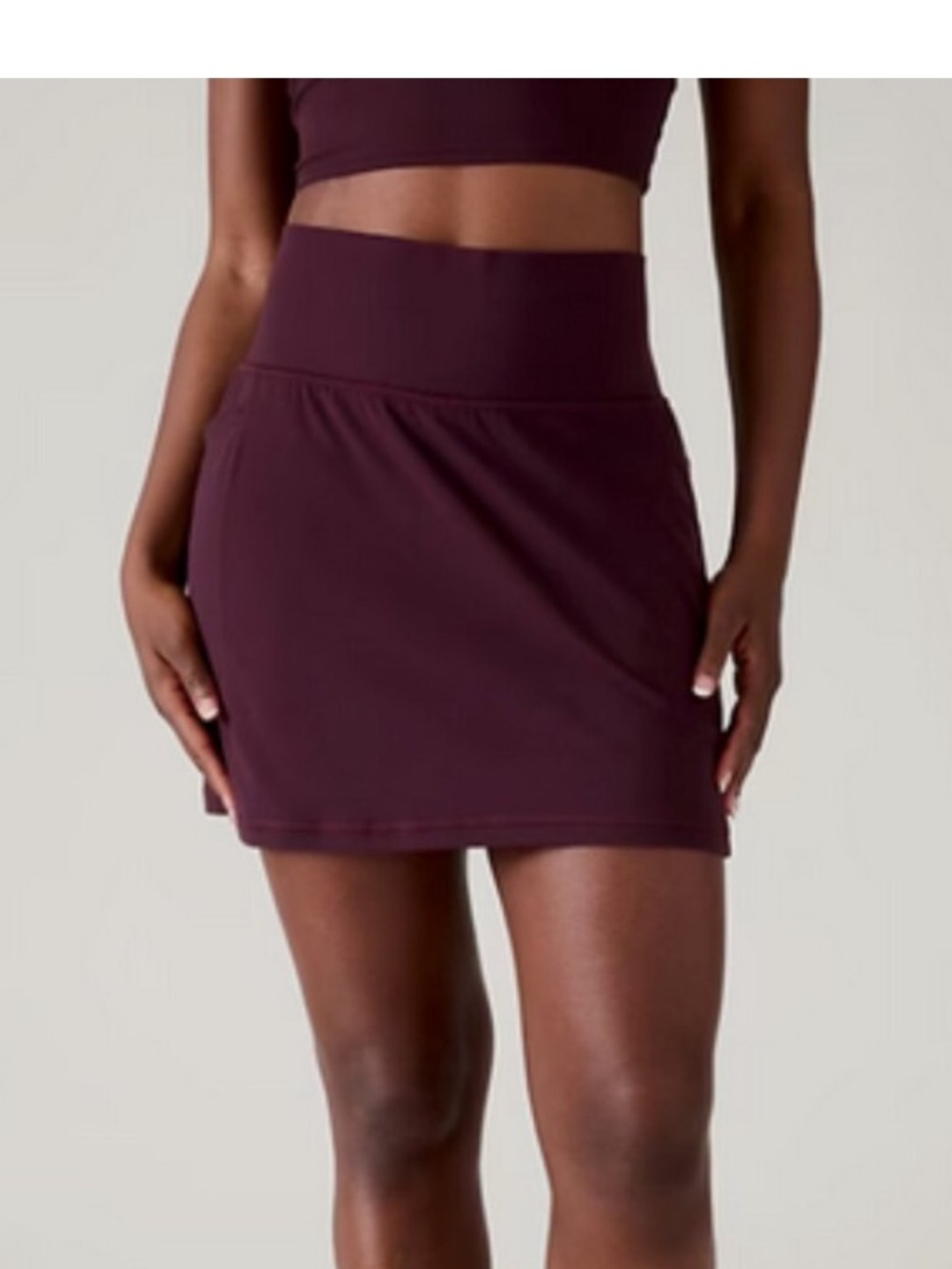 Athleta Salutation Stash Spice Cabernet Skort size S